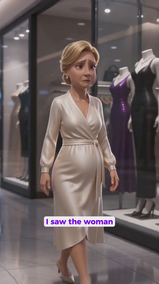 I saw the woman
